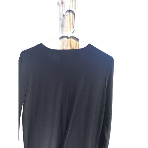 Norma Kamali long sleeve dress womens S 36 black bodycon NEW witchy minimalist - Picture 11 of 16